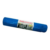 Мешки для мусора 200 л, с завязками, синие, в рулоне 5 шт., ПВД, 45 мкм, 1100х850 мм, Концепция Быта Vitalux, 604934 в Атырау