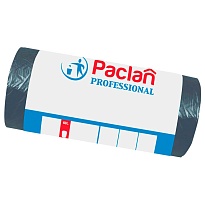 Мешки для мусора 60 л, черные, в рулоне 50 шт., ПНД, 6,2 мкм, 800х600 мм, PACLAN Professional, 604078 в Атырау