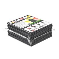 Мешки для мусора 160 л, серые, в пачке 10 шт., ПВД, 40 мкм, 900х1100 мм, i-Bag в Атырау