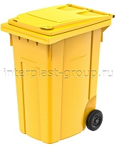 Мусорный контейнер 360 л желтый 360 желтый в Атырау