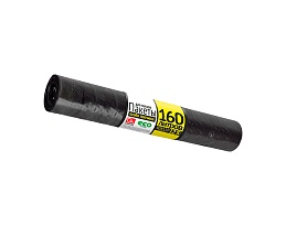 Мешки для мусора 160 л, черные, в рулоне 25 шт., ПВД, 40 мкм, 1100х800 мм, GRIFON, 101-030 в Атырау