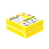 Мешки для мусора 160 л, желтые, в пачке 10 шт., ПВД, 40 мкм, 900х1100 мм, i-Bag в Атырау