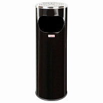 Урна с пепельницей 18 литров, нержавеющая сталь, черная, LAIMA PROFESSIONAL в Атырау Урна с пепельницей 18 литров, нержавеющая сталь, черная, LAIMA PROFESSIONAL в Атырау