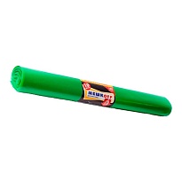 Мешки для мусора 180 л, зеленые, в рулоне 10 шт., ПВД, 50 мкм, 1100х900 мм, МЕШКОFF, 4458 в Атырау